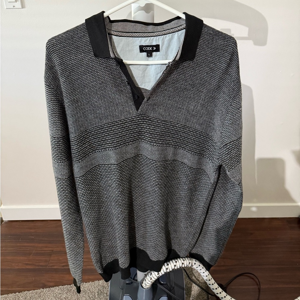 CODE Monochrome Textured Polo